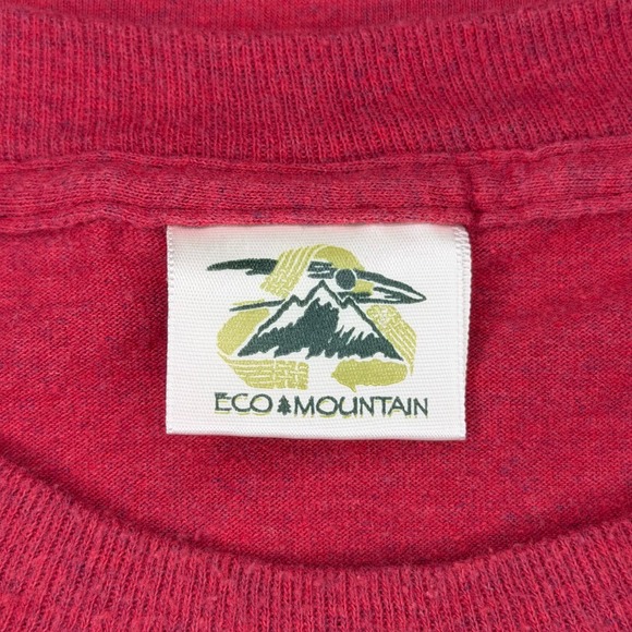Vintage‎ Acadia National Park Graphic T-Shirt Mens XL Red Maine Hiking USA Made - Picture 4 of 7